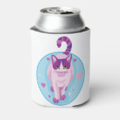 猫子猫ニャーピンクキッテンペルシャ猫 缶クーラー (缶裏面)