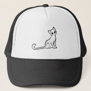 猫子猫動物可愛いベクタークリップアートステッカー キャップ