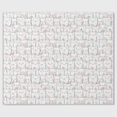 猫子猫可愛いパタおもしろいーン猫好き ラッピングペーパー (フラット)