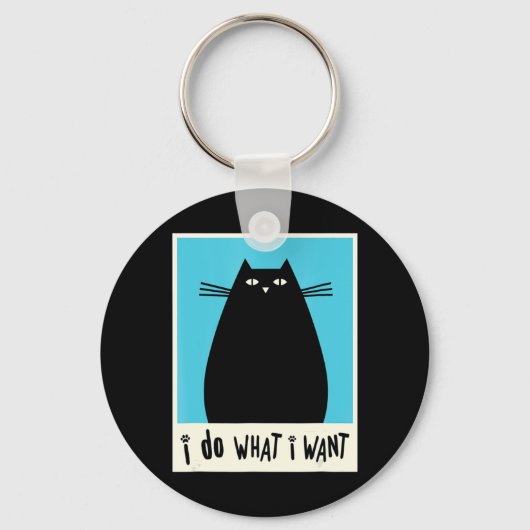 猫子猫好きキャット日本のカワ キーホルダー (正面)