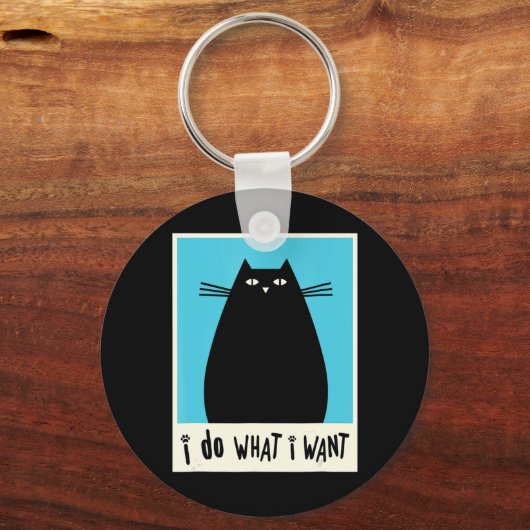 猫子猫好きキャット日本のカワ キーホルダー (正面)