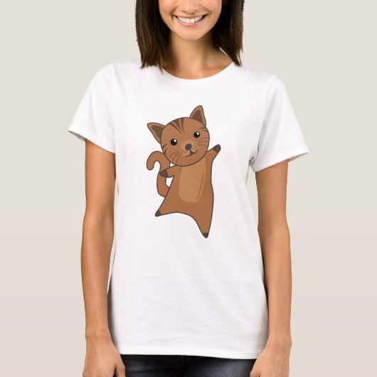猫子猫毛鼻かわいい動物ニャー Tシャツ (正面)