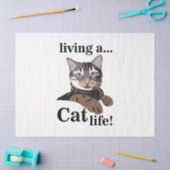 猫子猫 おもしろい 薄葉紙 (クラフト)