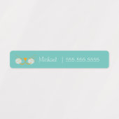 猫学校給食名番号ラベル ラベル (デザイン1)