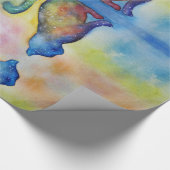 猫宇宙光沢ラッピング紙、30 x 6 ft ラッピングペーパー (角)