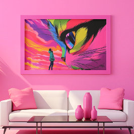 猫宇宙眼差し：宇宙会議 キャンバスプリント