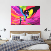 猫宇宙眼差し：宇宙会議 キャンバスプリント (インサイチュ (寝室))