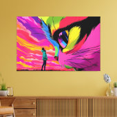 猫宇宙眼差し：宇宙会議 キャンバスプリント (インサイチュ (リビング))