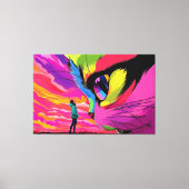 猫宇宙眼差し：宇宙会議 キャンバスプリント (正面)