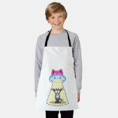猫宇宙船 エプロン (着用した状態)