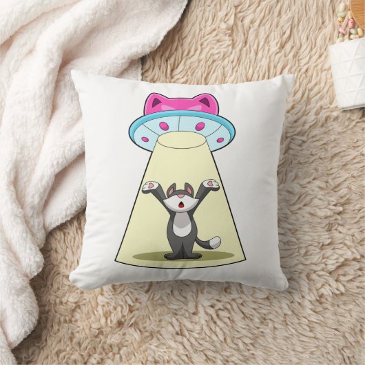 猫宇宙船 クッション (ブランケット)