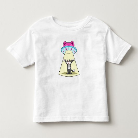 猫宇宙船 トドラーTシャツ (正面)