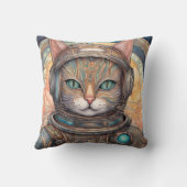 猫宇宙飛行士の複雑に詳細なアニメアート クッション (裏面)