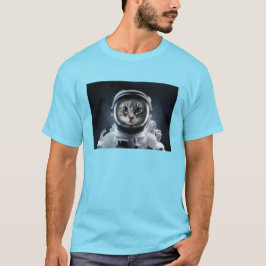 猫宇宙飛行士クロエ Tシャツ