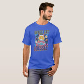 猫宇宙飛行士宇宙キャットオデッセイの友人 Tシャツ (正面フル)