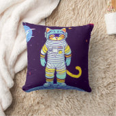猫宇宙飛行士宇宙枕 クッション (ブランケット)