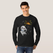 猫宇宙飛行士宇宙銀河系タコメキシコ食品 Tシャツ (正面フル)