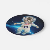 猫宇宙飛行士宇宙 ペーパープレート (アングル)