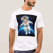 猫宇宙飛行士宇宙 Tシャツ (正面)