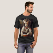 猫宇宙飛行士宇宙 Tシャツ (正面フル)