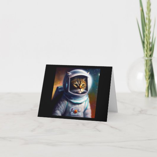猫宇宙飛行士 カード (正面)