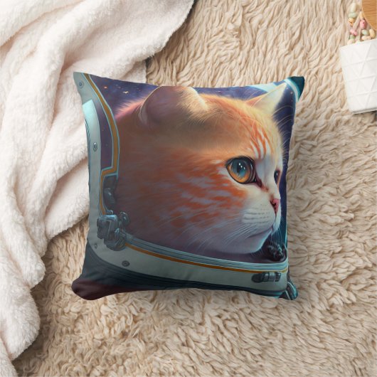 猫宇宙飛行士 クッション (ブランケット)