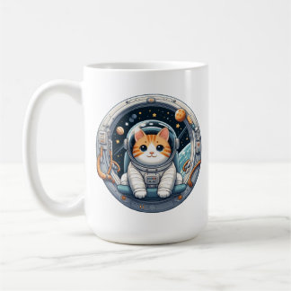猫宇宙飛行士 コーヒーマグカップ