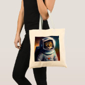 猫宇宙飛行士 トートバッグ (正面(商品))