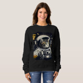 猫宇宙飛行士 ネコ 宇宙 イラスト 1 スウェットシャツ (正面フル)