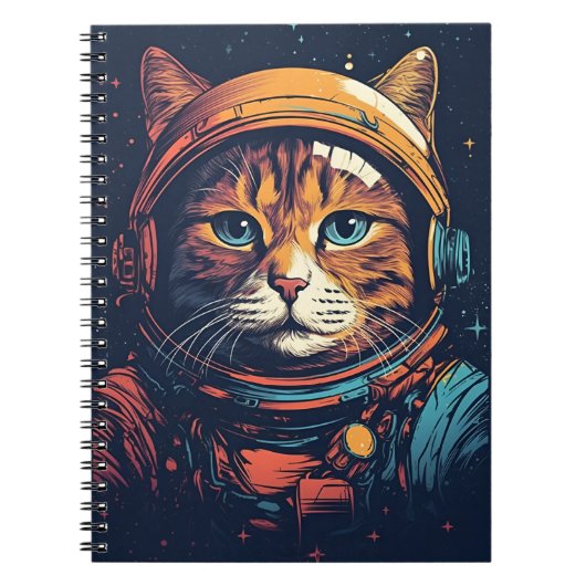 猫宇宙飛行士 ノートブック (正面)