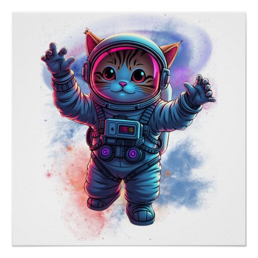 猫宇宙飛行士 ポスター (正面)