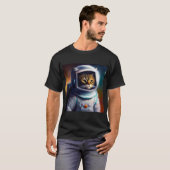 猫宇宙飛行士 Tシャツ (正面フル)