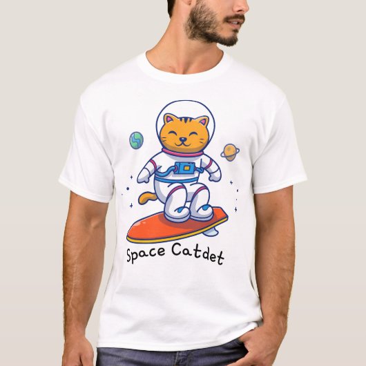 猫宇宙飛行士 Tシャツ (正面)