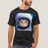 猫宇宙飛行士 Tシャツ (正面)