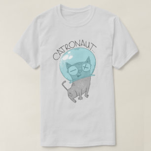 猫宇宙飛行士Tシャツ Tシャツ