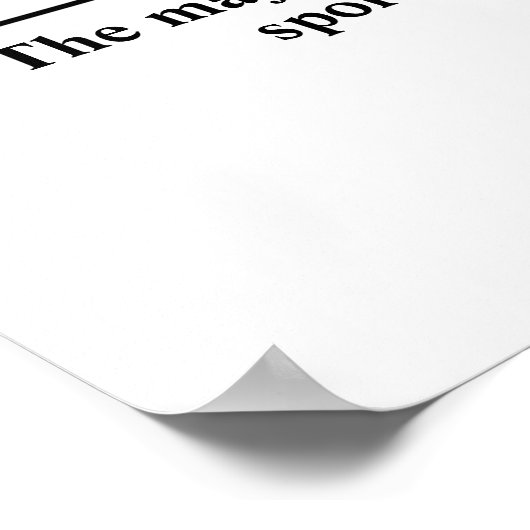 猫定義ウォールアートタイポグラフィポスター ポスター (角)