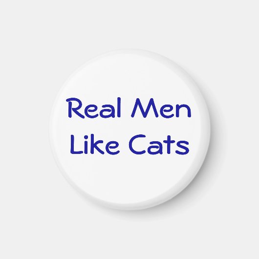 猫実在好きの男 マグネット (正面)