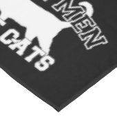 猫実在好きメンズ テーブルクロス (アングル)