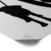 猫対犬のポスターおもしろいサイン ポスター (角)