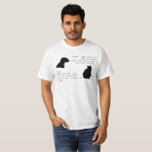 猫対犬 Tシャツ (正面フル)