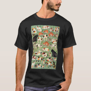 猫尽両めん合,芳藤江戸時代の猫,吉藤,浮世絵 Tシャツ