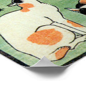 猫尽両めん合, 芳藤 Cats of The Edo era, Yoshifuji, Ukiyo-e ポスター (角)