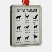 猫尾トランスレータスクエアオーナメント メタルオーナメント (右)