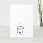 猫居心地のよい場面ブランクのメッセージカード カード (裏面)