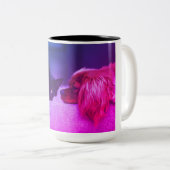 猫居心地の良い瞬間 ツートーンマグカップ (正面右)