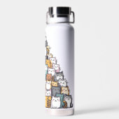 猫山可愛おもしろいい猫好き ウォーターボトル (背面)