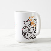 猫山可愛おもしろいい猫好き コーヒーマグカップ (正面右)
