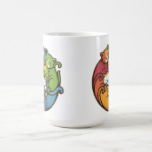 猫山可愛おもしろいい猫好き コーヒーマグカップ (中央)