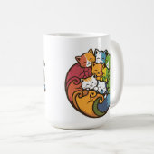 猫山可愛おもしろいい猫好き コーヒーマグカップ (正面右)