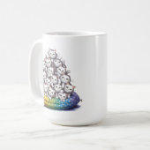 猫山可愛おもしろいい猫好き コーヒーマグカップ (正面左)